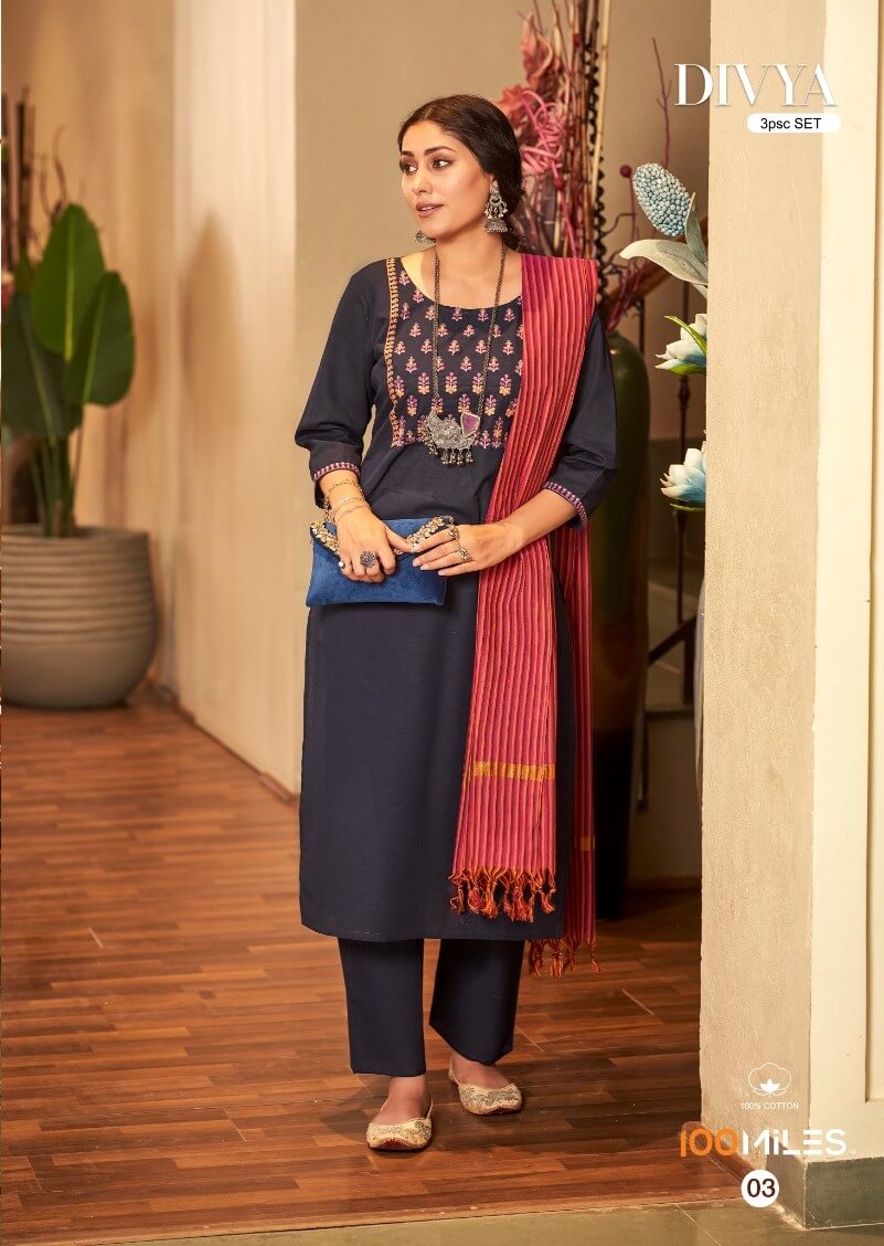 100Miles Divya Readymade Dress Catalog collection 4