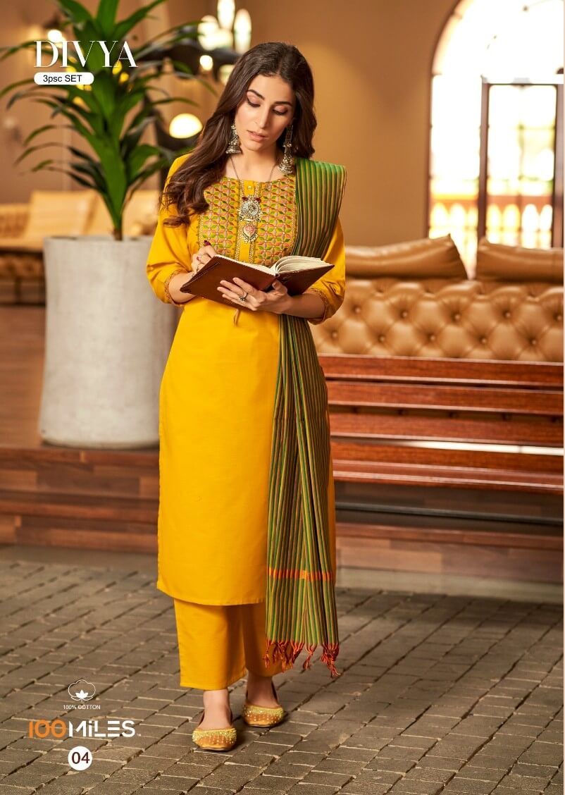 100Miles Divya Readymade Dress Catalog collection 1