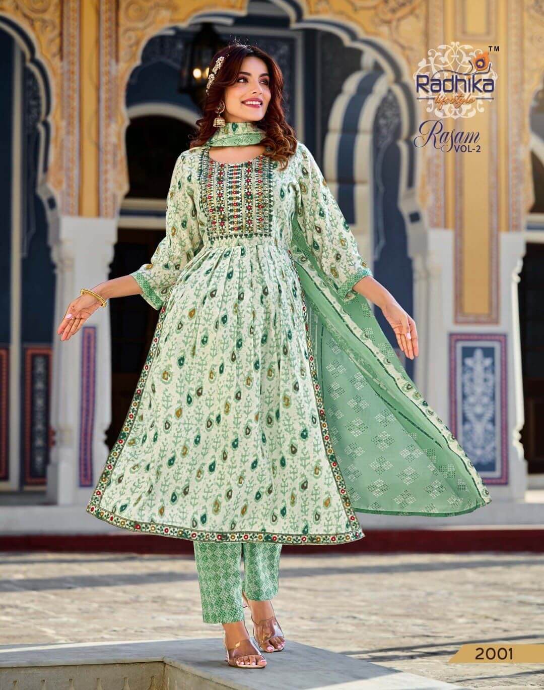 Radhika Lifestyle Rasam vol 2 Printed Salwar Kameez Catalog collection 3