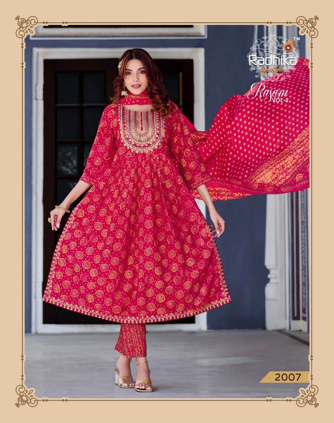 Radhika Lifestyle Rasam vol 2 Printed Salwar Kameez Catalog collection 7