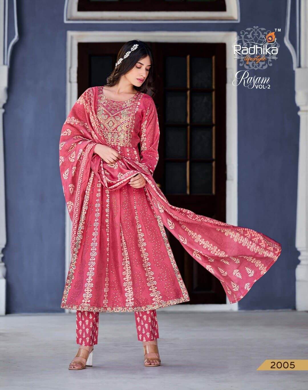 Radhika Lifestyle Rasam vol 2 Printed Salwar Kameez Catalog collection 1