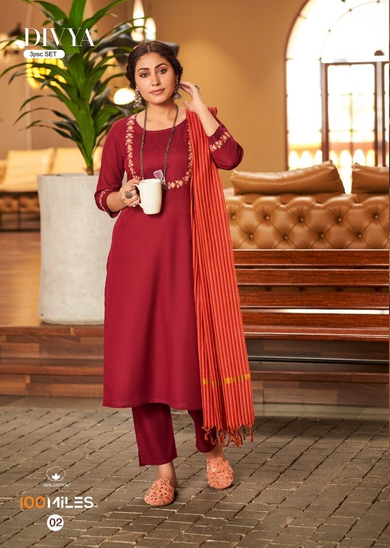 100Miles Divya Readymade Dress Catalog collection 5