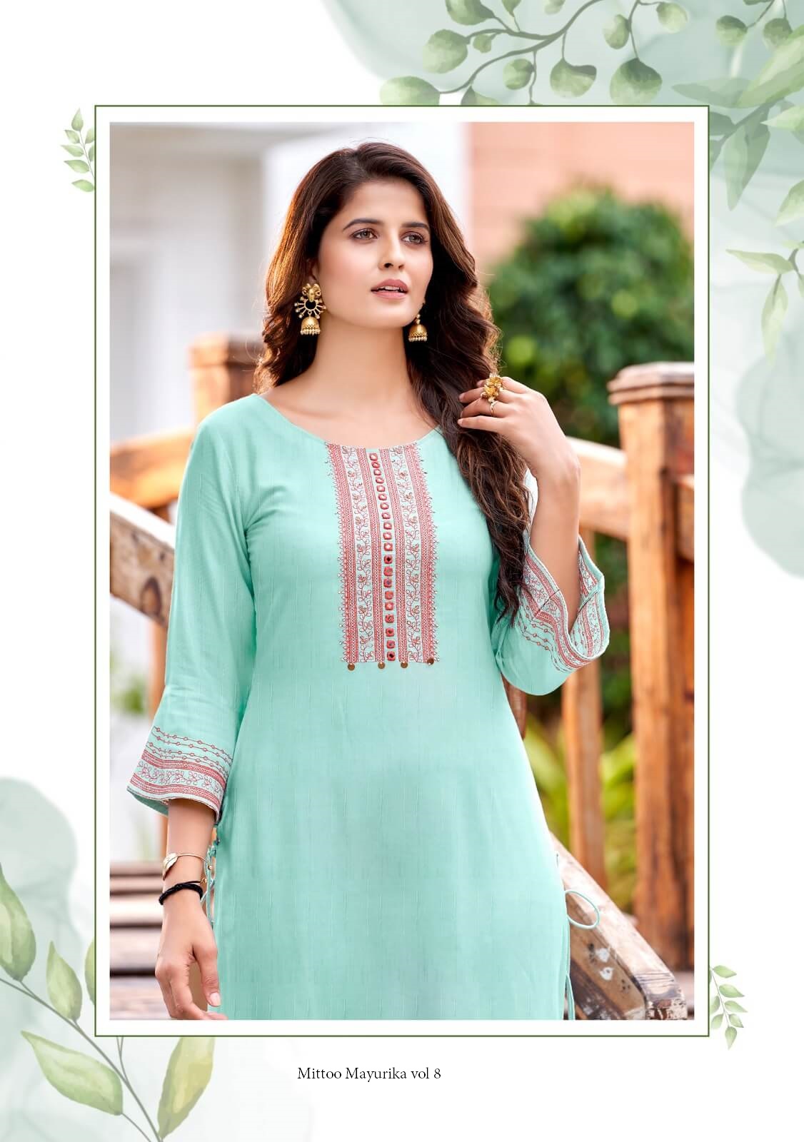 Mittoo Mayurika vol 8 Rayon Kurti Catalog collection 1