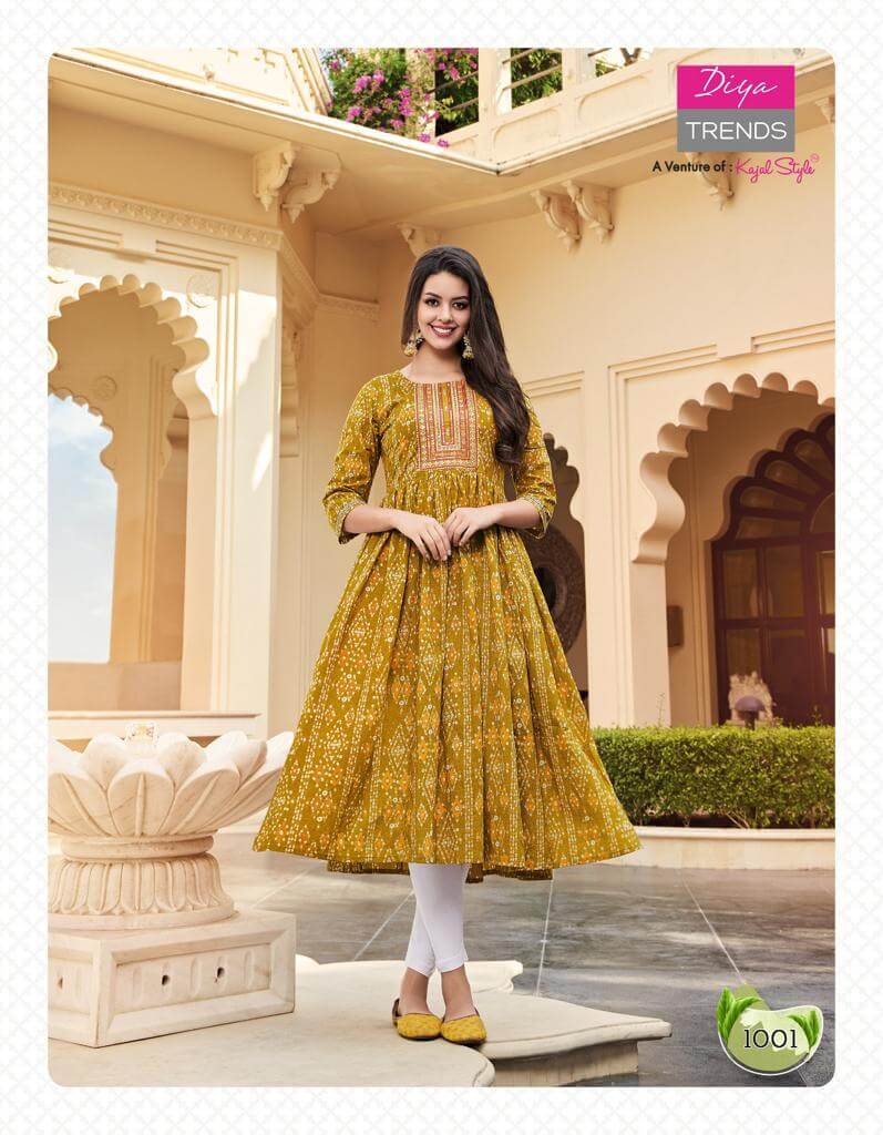 Diya Trends Gulabi Girl vol 1 Plus Size Kurtis Catalog collection 4