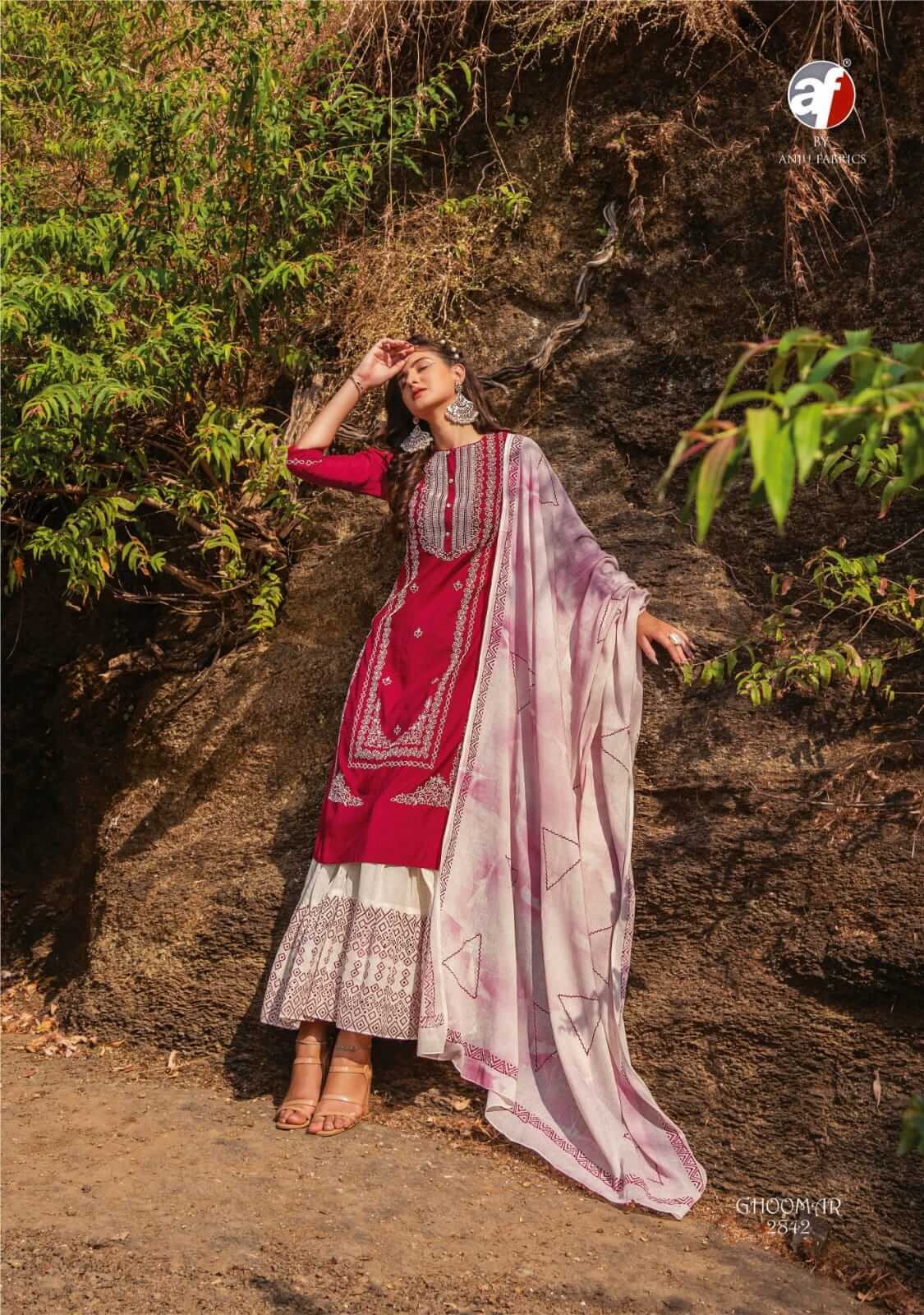Anju Fabrics Ghoomer vol 3 Designer Wedding Party Salwar Suits collection 3