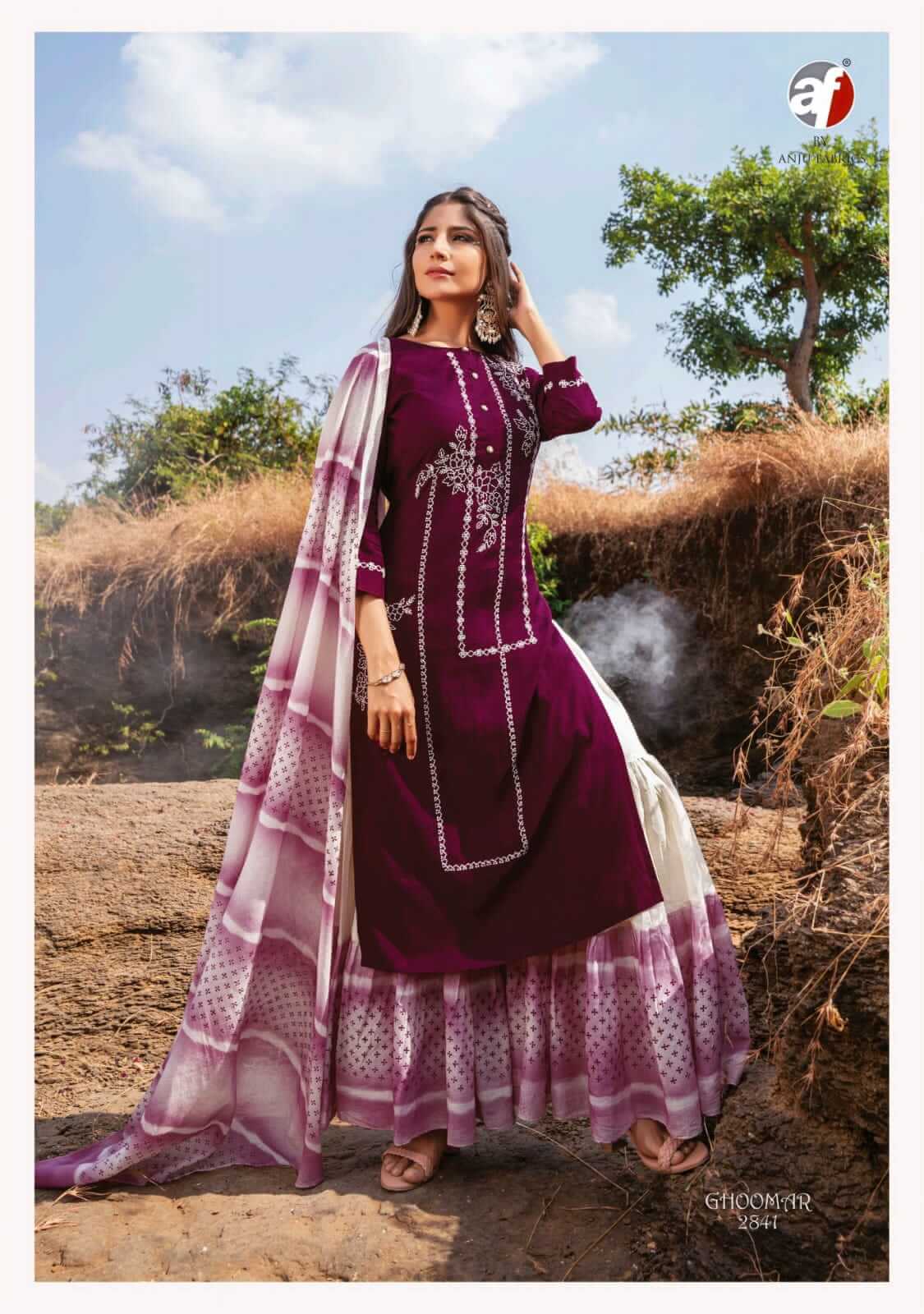 Anju Fabrics Ghoomer vol 3 Designer Wedding Party Salwar Suits collection 4