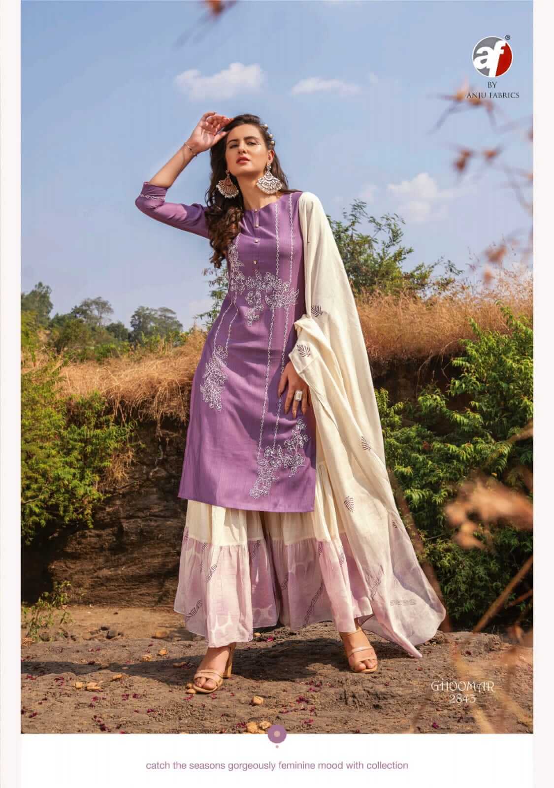 Anju Fabrics Ghoomer vol 3 Designer Wedding Party Salwar Suits collection 2