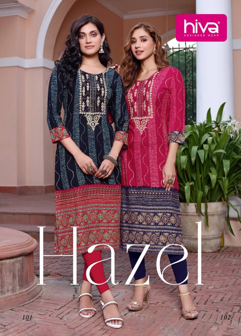 Hiva Hazel Rayon Kurti Catalog collection 1