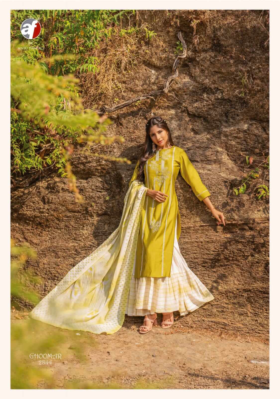 Anju Fabrics Ghoomer vol 3 Designer Wedding Party Salwar Suits collection 1