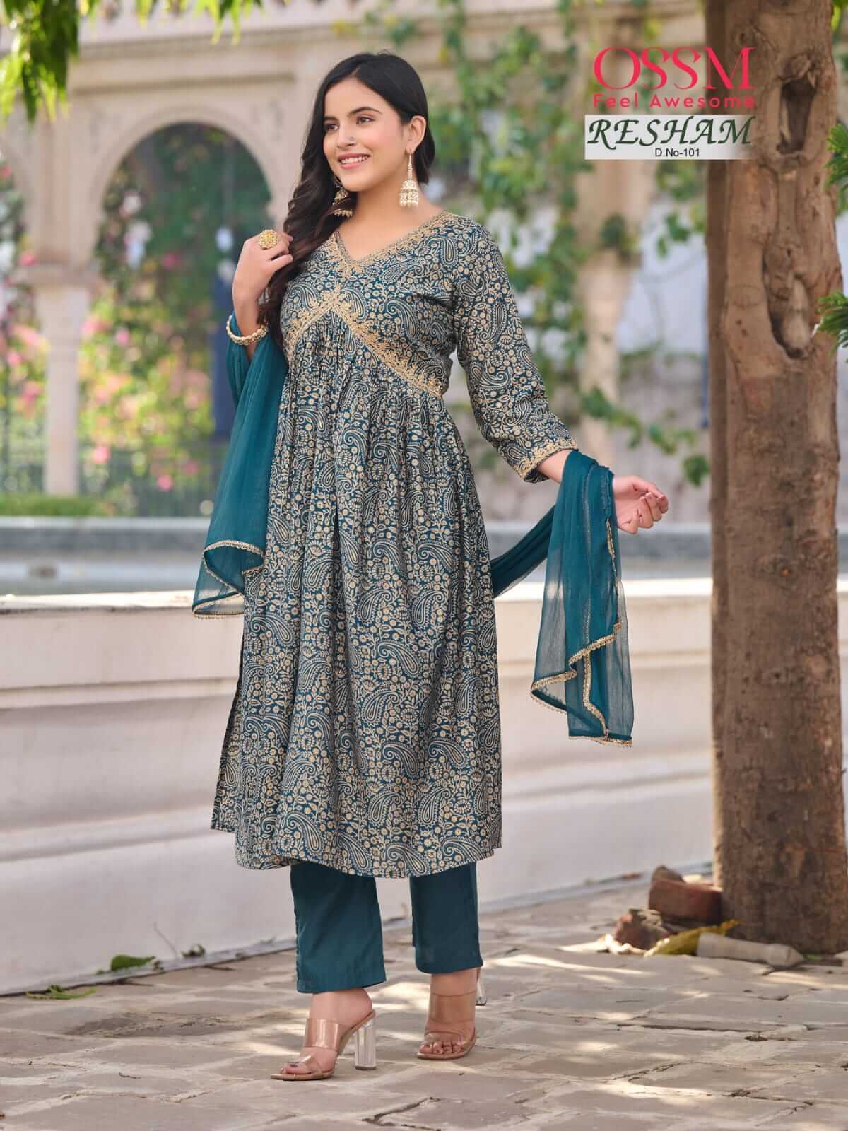 Ossm Resham Printed Salwar Kameez Catalog collection 5