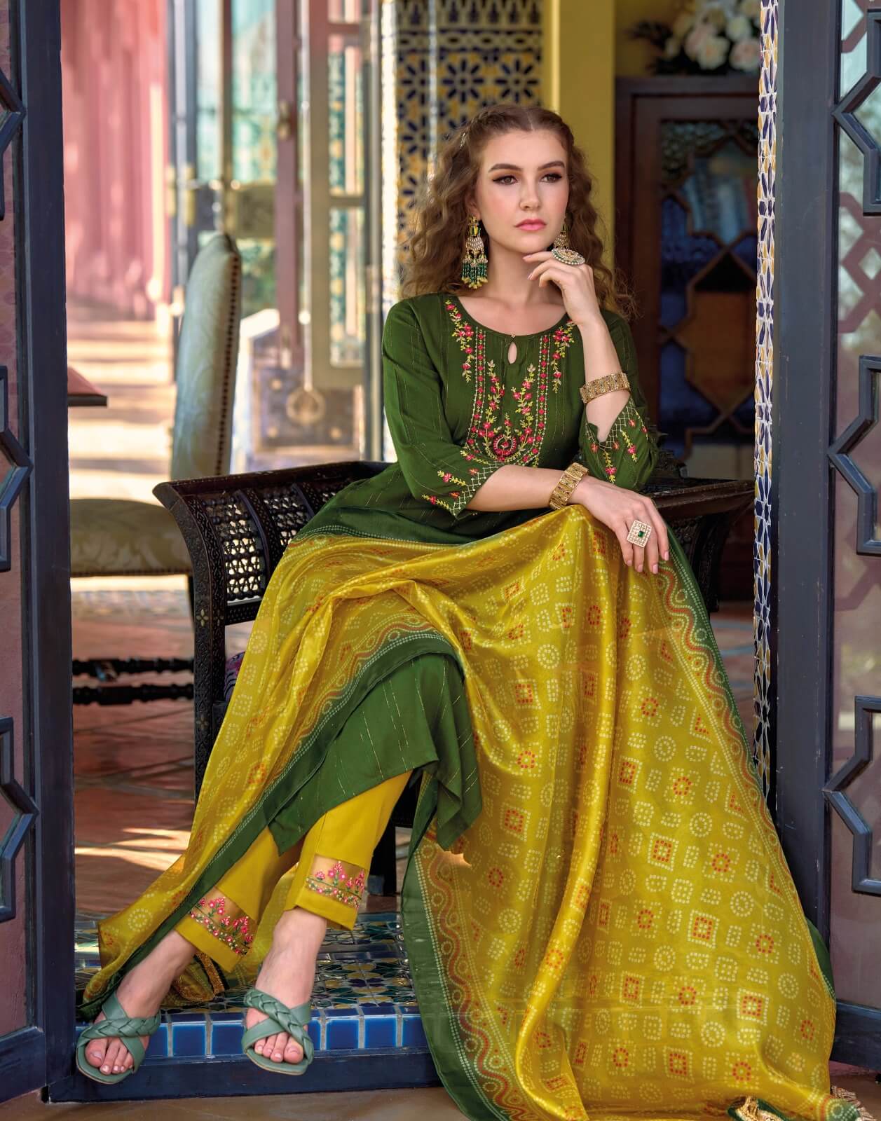 Lily Lali Bandhej Embroidery Salwar Kameez Catalog collection 3