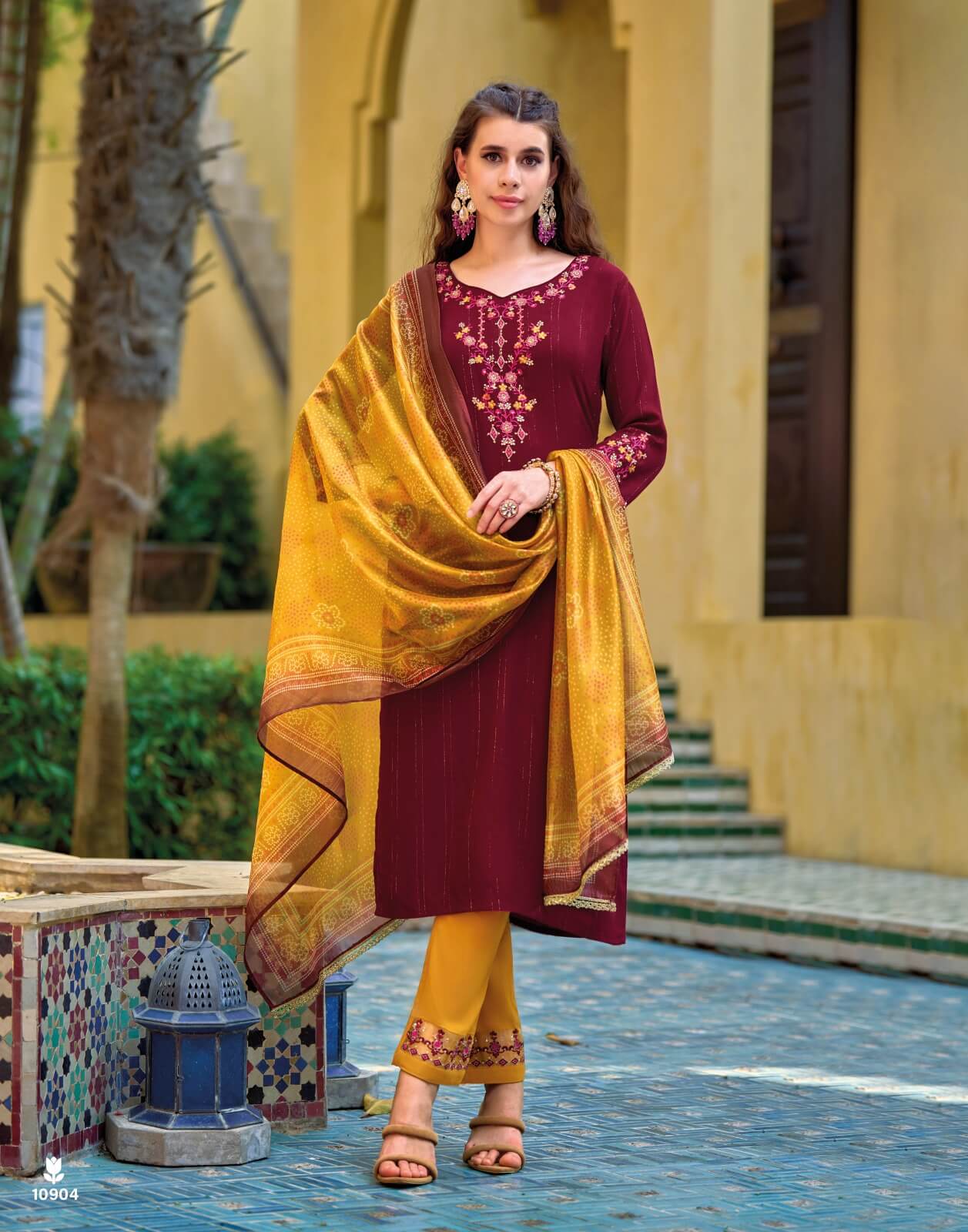 Lily Lali Bandhej Embroidery Salwar Kameez Catalog collection 5