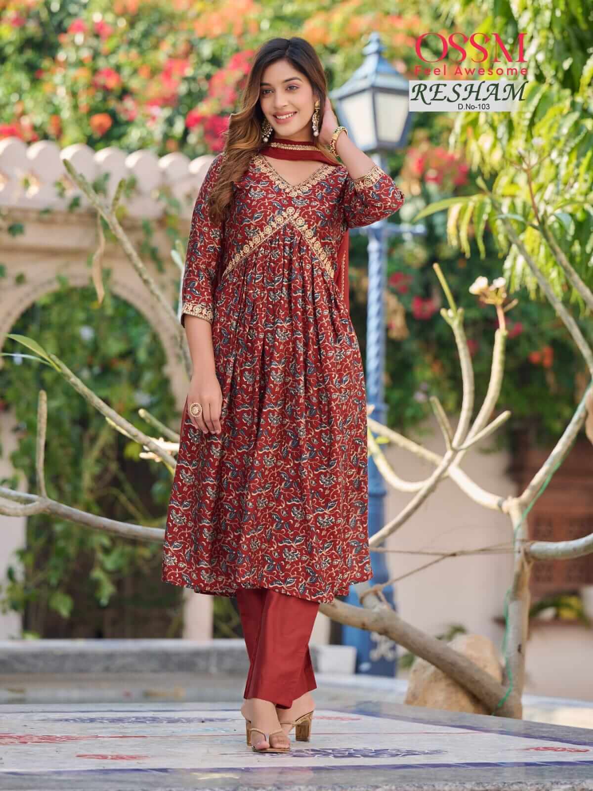 Ossm Resham Printed Salwar Kameez Catalog collection 2