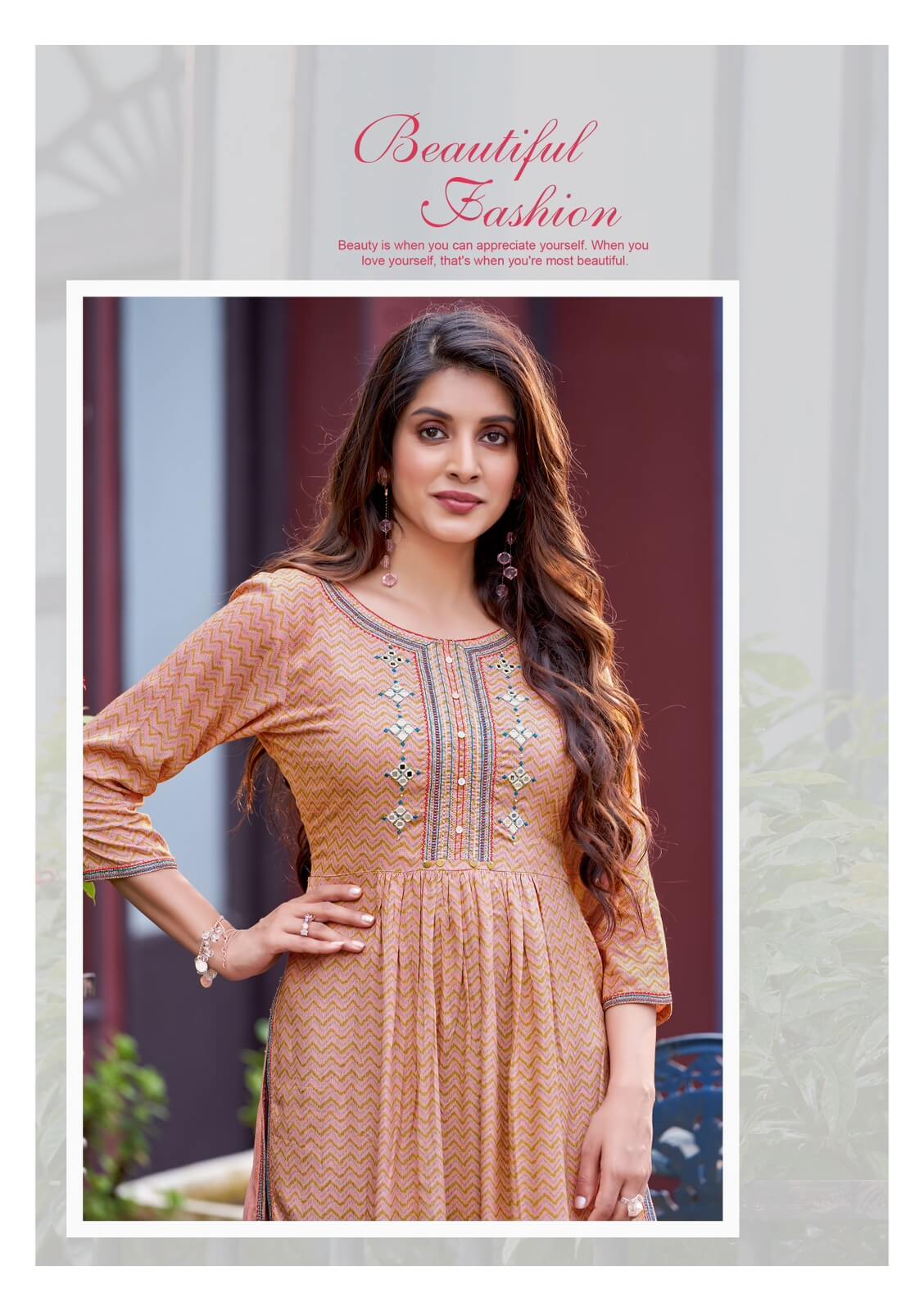 Wooglee Fashion Tanisha Naira Cut Kurti Catalog collection 9