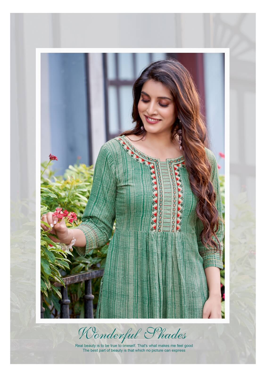 Wooglee Fashion Tanisha Naira Cut Kurti Catalog collection 9