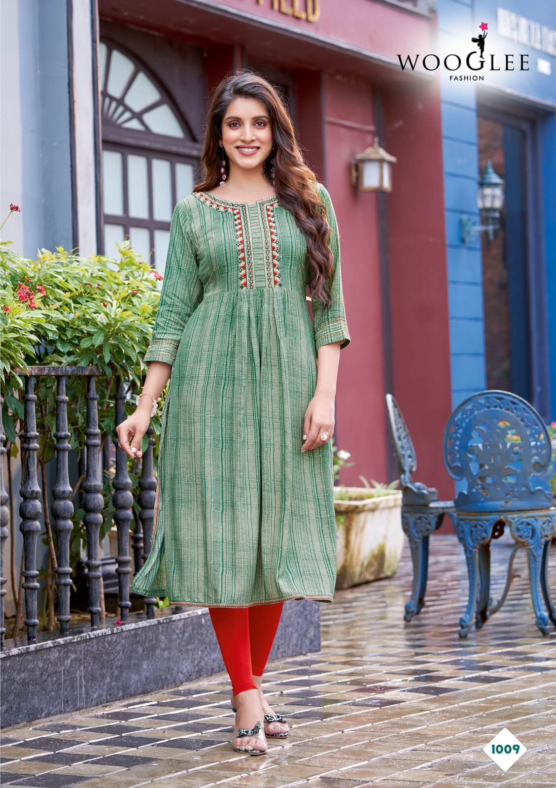 Wooglee Fashion Tanisha Naira Cut Kurti Catalog collection 4