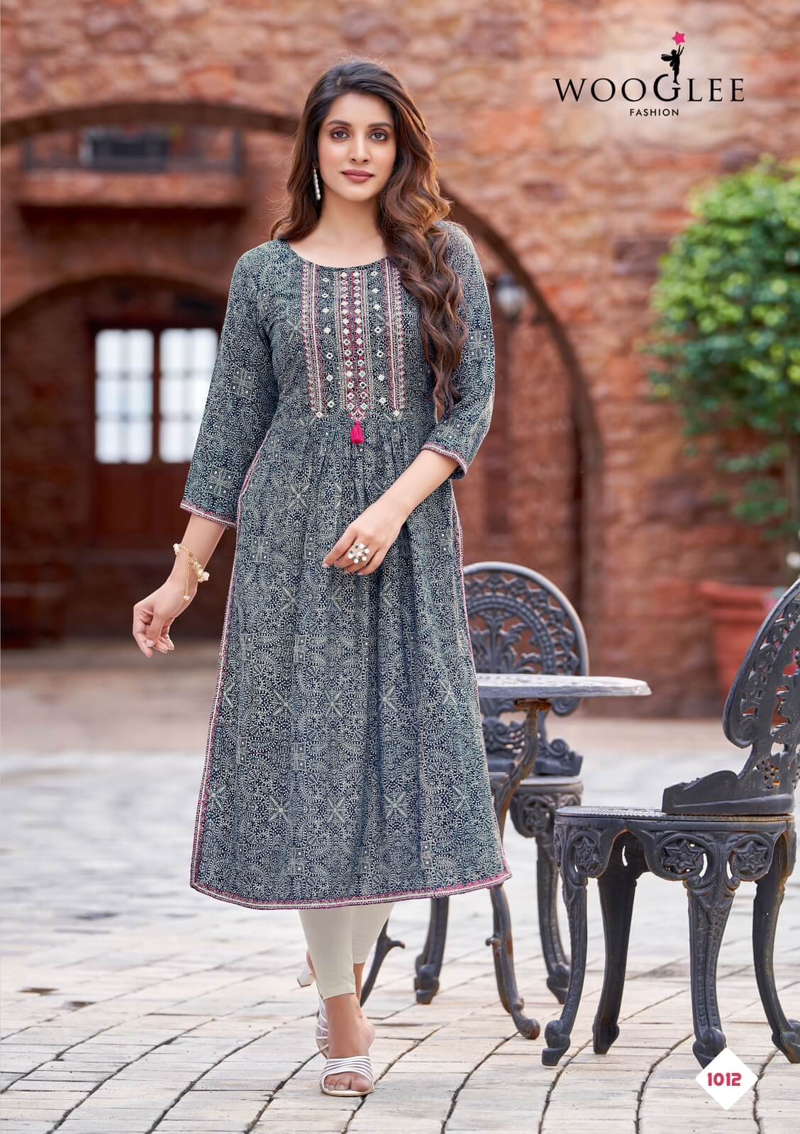 Wooglee Fashion Tanisha Naira Cut Kurti Catalog collection 4