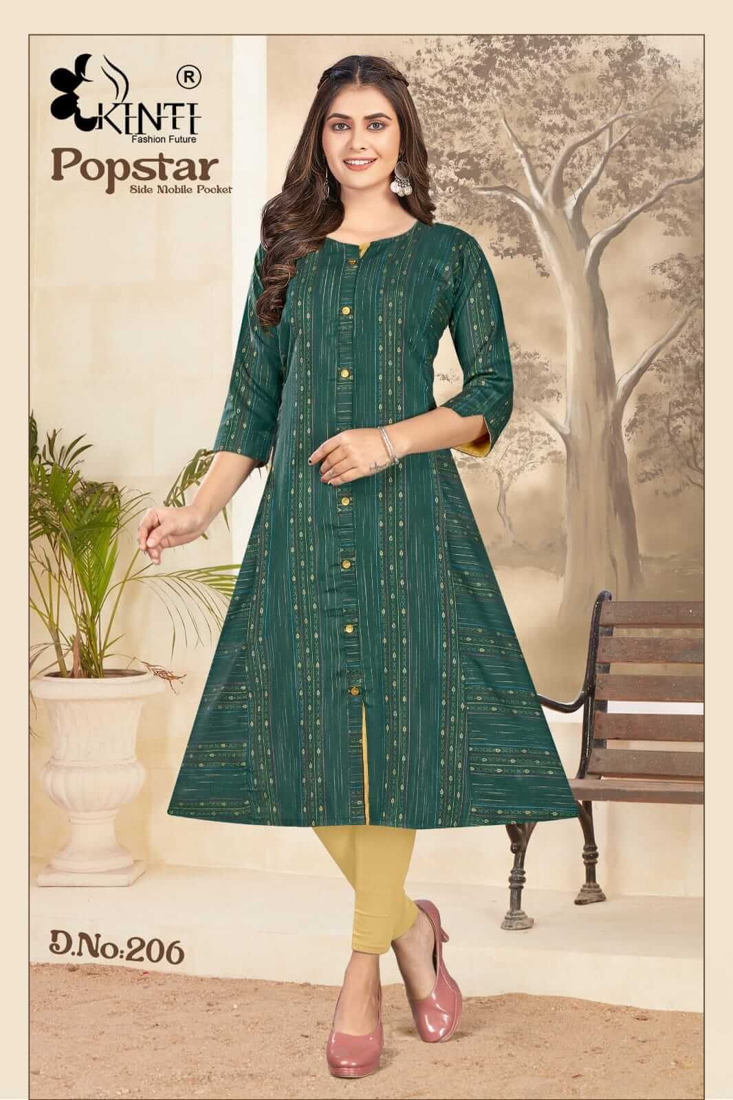 Kinti Popstar vol 2 Kurtis below 300 Catalog collection 7