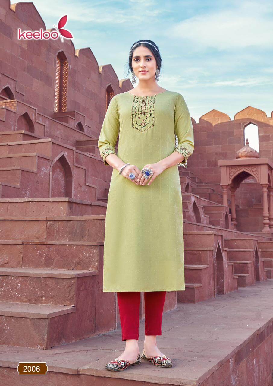 Keeloo Rosie vol 2 Straight Cut Kurti Catalog collection 1