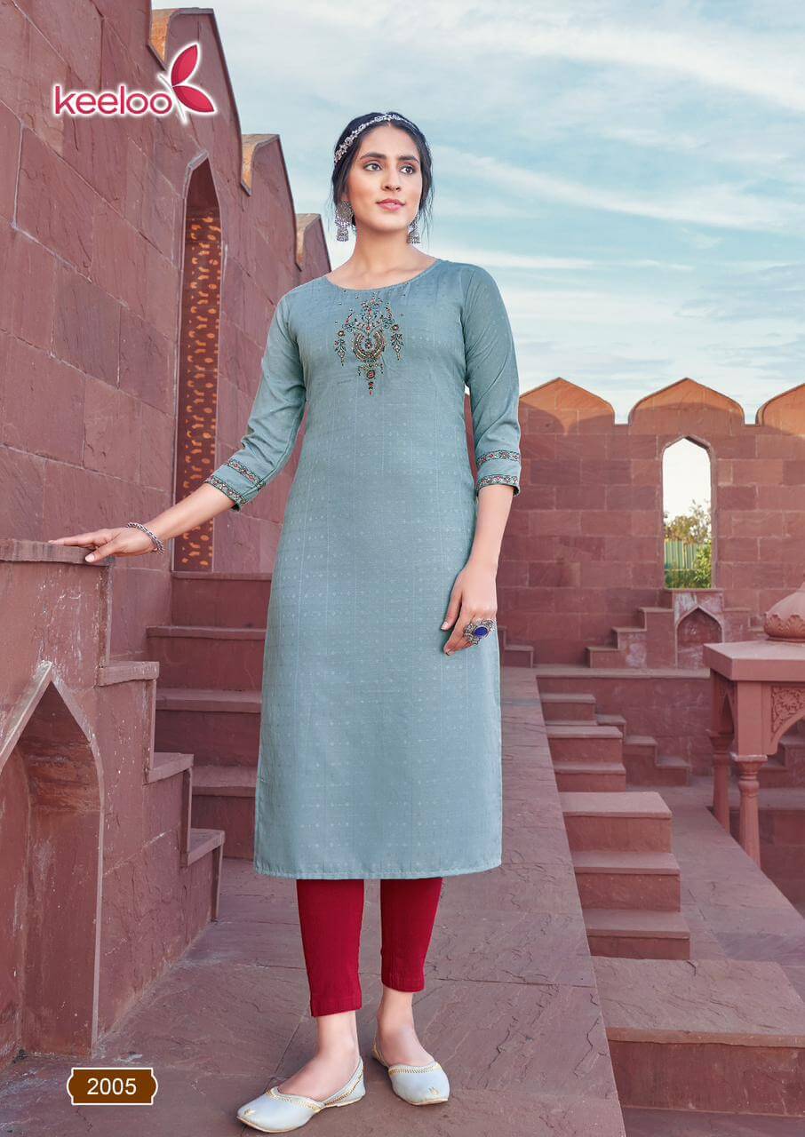 Keeloo Rosie vol 2 Straight Cut Kurti Catalog collection 3