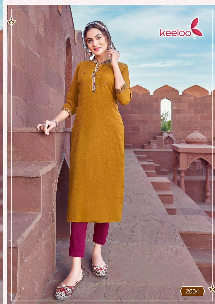 Keeloo Rosie vol 2 Straight Cut Kurti Catalog collection 5