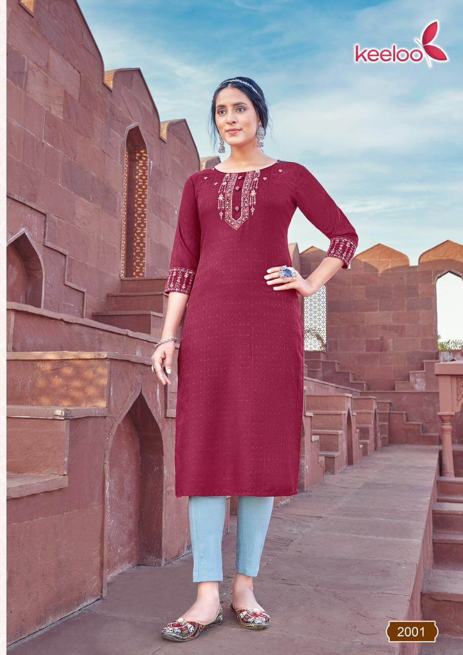 Keeloo Rosie vol 2 Straight Cut Kurti Catalog collection 6