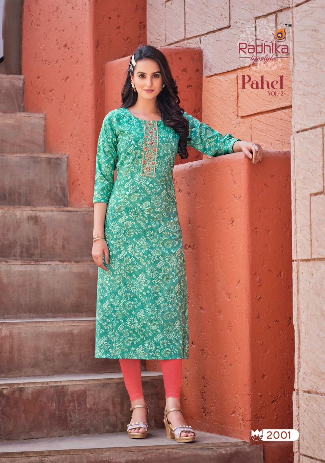 Radhika Lifestyle Paher vol 2 Printed Kurti Catalog collection 1