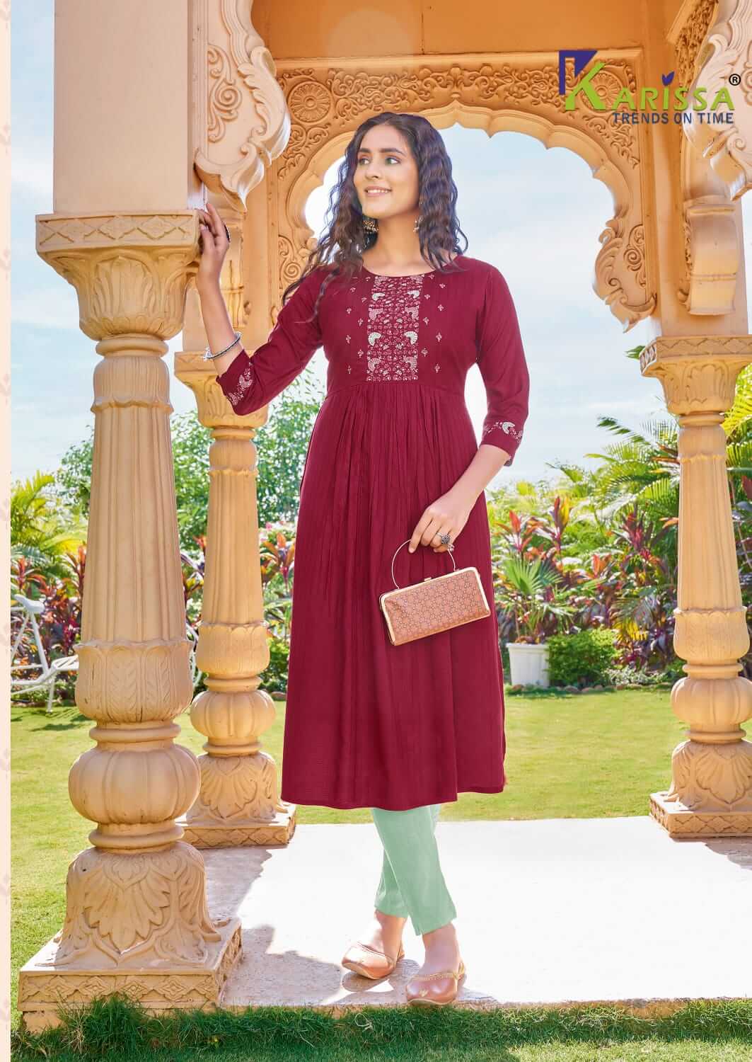 Karissa Vatika Naira Cut Kurti Catalog collection 7