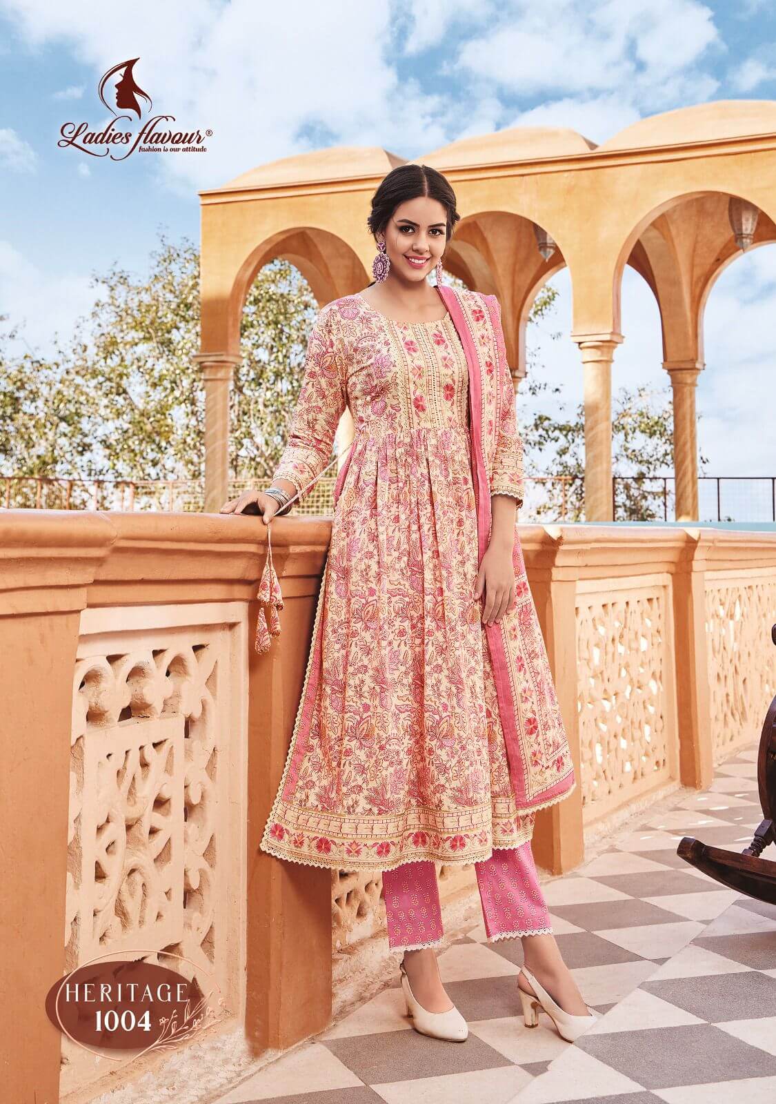 Ladies Flavour Heritage Printed Salwar Kameez Catalog collection 4