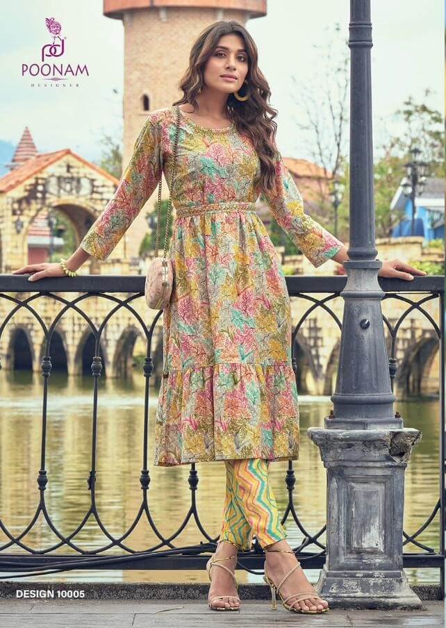 Poonam Florida kurtis with Bottom Catalog collection 6