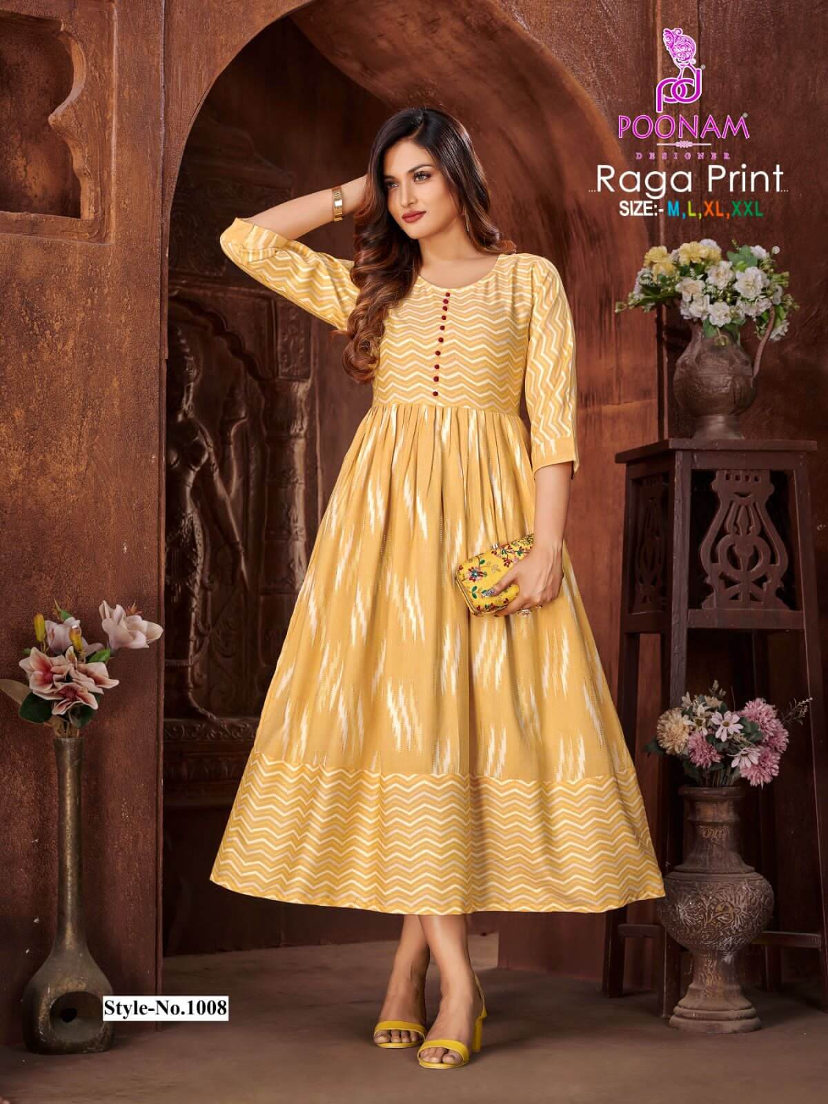 Poonam Raga Print Gowns Catalog collection 12