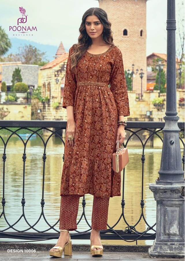 Poonam Florida kurtis with Bottom Catalog collection 4