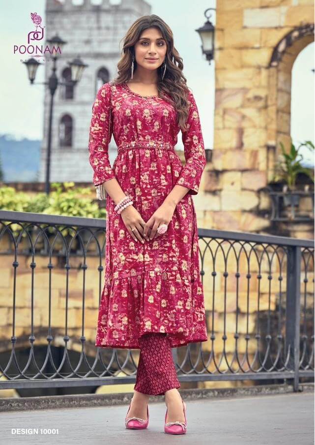 Poonam Florida kurtis with Bottom Catalog collection 1