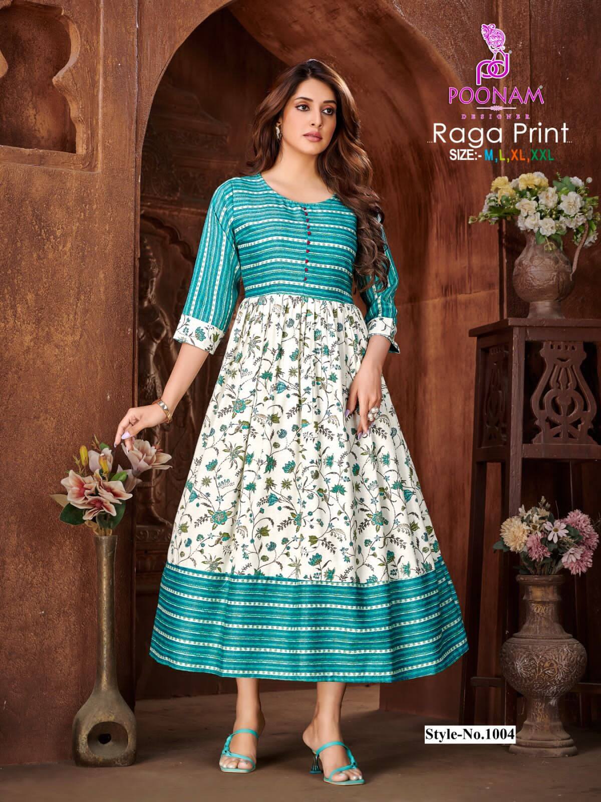 Poonam Raga Print Gowns Catalog collection 1