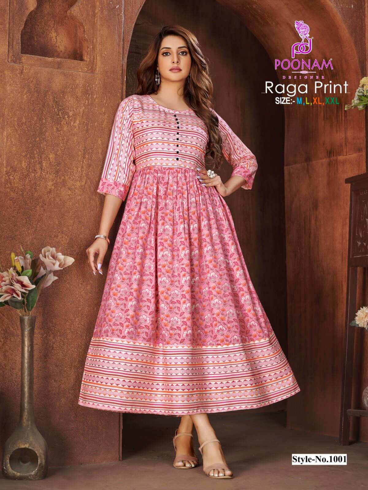 Poonam Raga Print Gowns Catalog collection 2