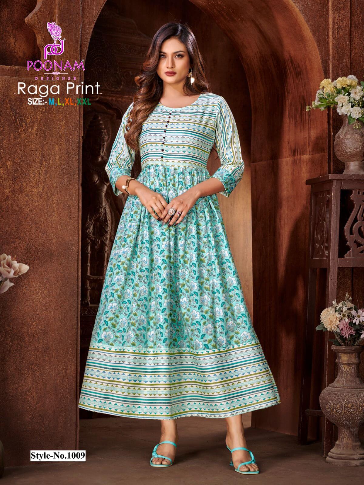 Poonam Raga Print Gowns Catalog collection 4