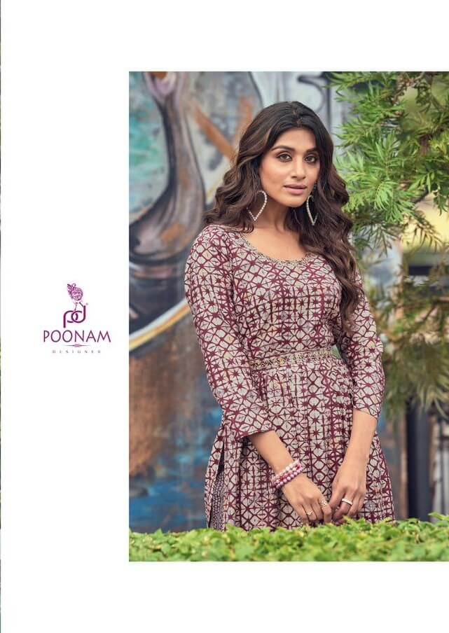 Poonam Florida kurtis with Bottom Catalog collection 8