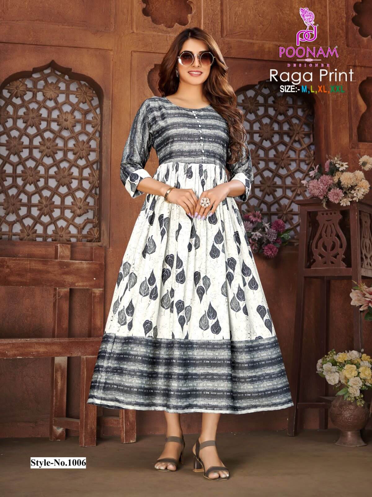 Poonam Raga Print Gowns Catalog collection 9
