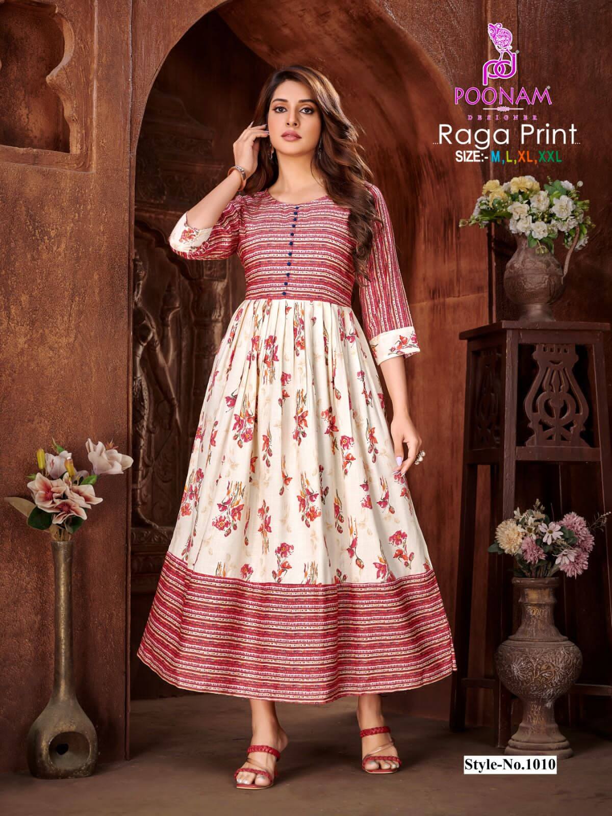 Poonam Raga Print Gowns Catalog collection 6