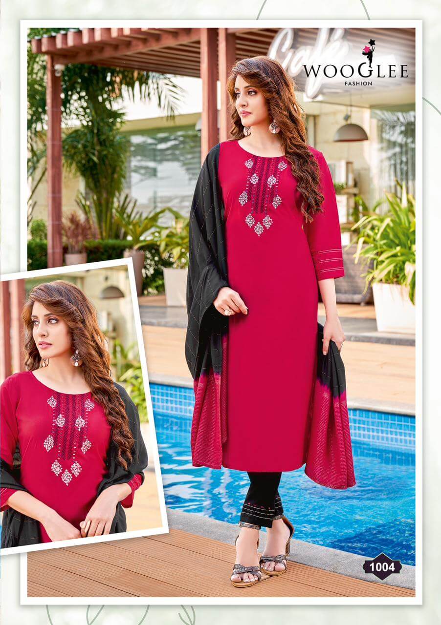 Wooglee Fashion Rangat Embroidery Salwar Kameez collection 4