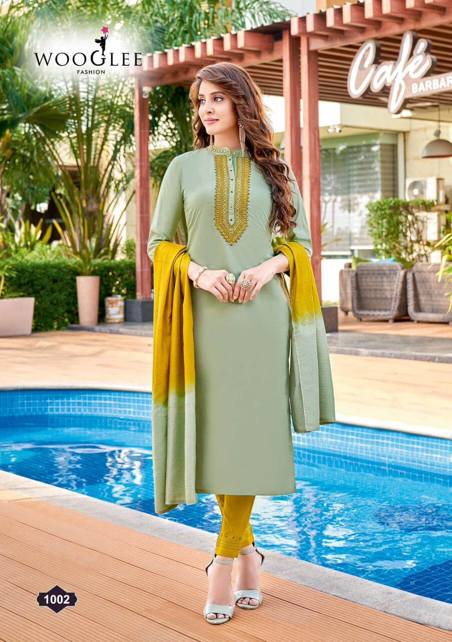 Wooglee Fashion Rangat Embroidery Salwar Kameez collection 5