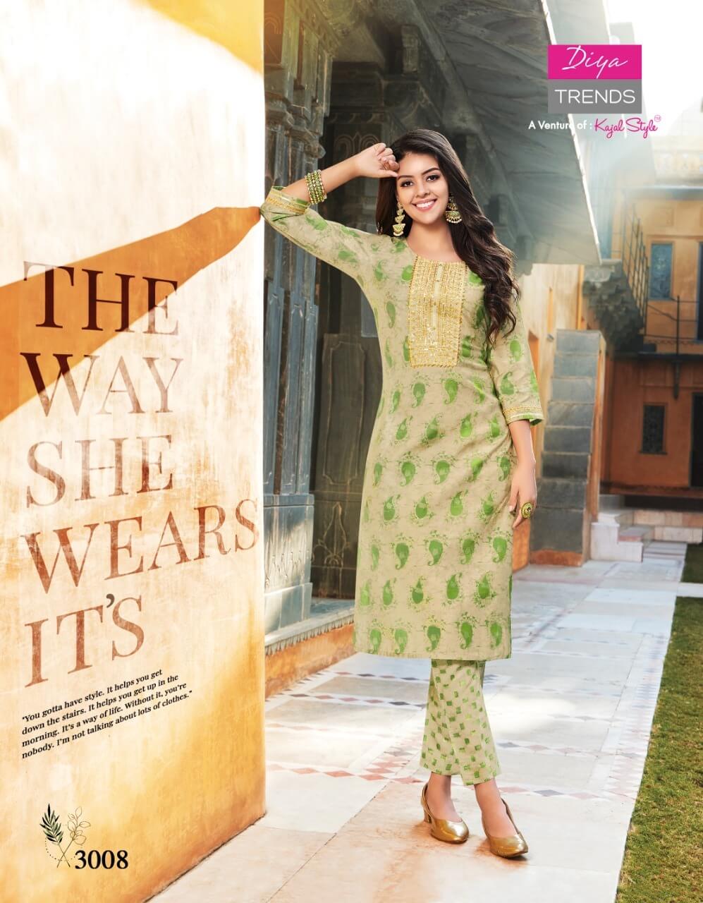 Diya Trends Goldy vol 3 Kurtis with Bottom Catalog collection 6