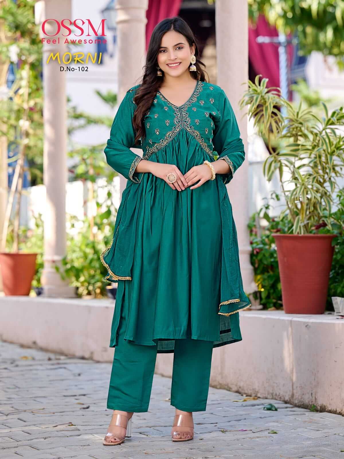 Ossm Morni Alia Embroidery Salwar Kameez Catalog collection 4