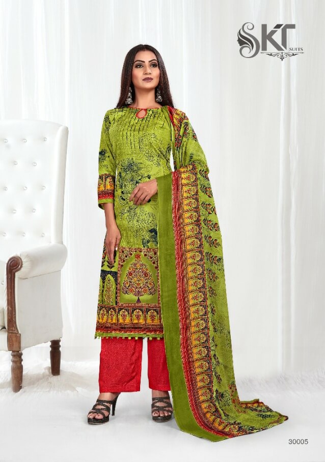 Skt Suits Saanvi Pakistani Dress Material Catalog collection 9