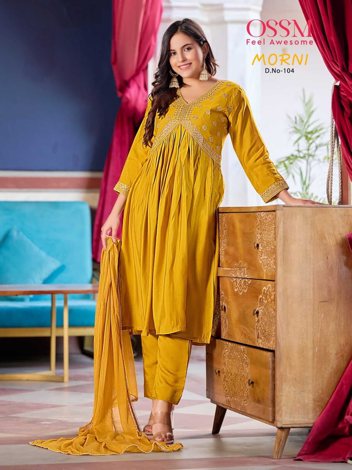 Ossm Morni Alia Embroidery Salwar Kameez Catalog collection 6