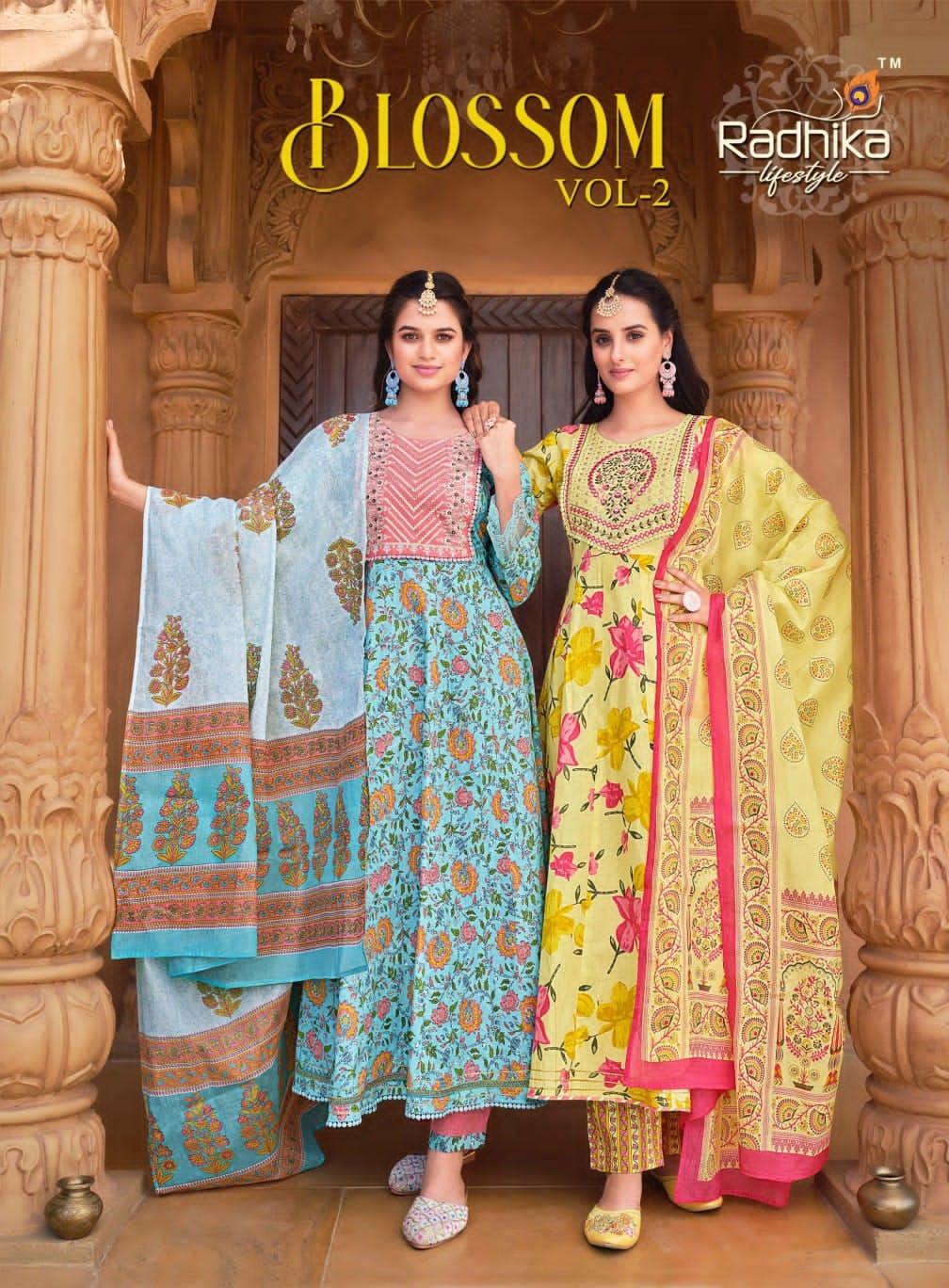 Radhika Lifestyle Blossom vol 2 Cotton Salwar Kameez Catalog collection 8