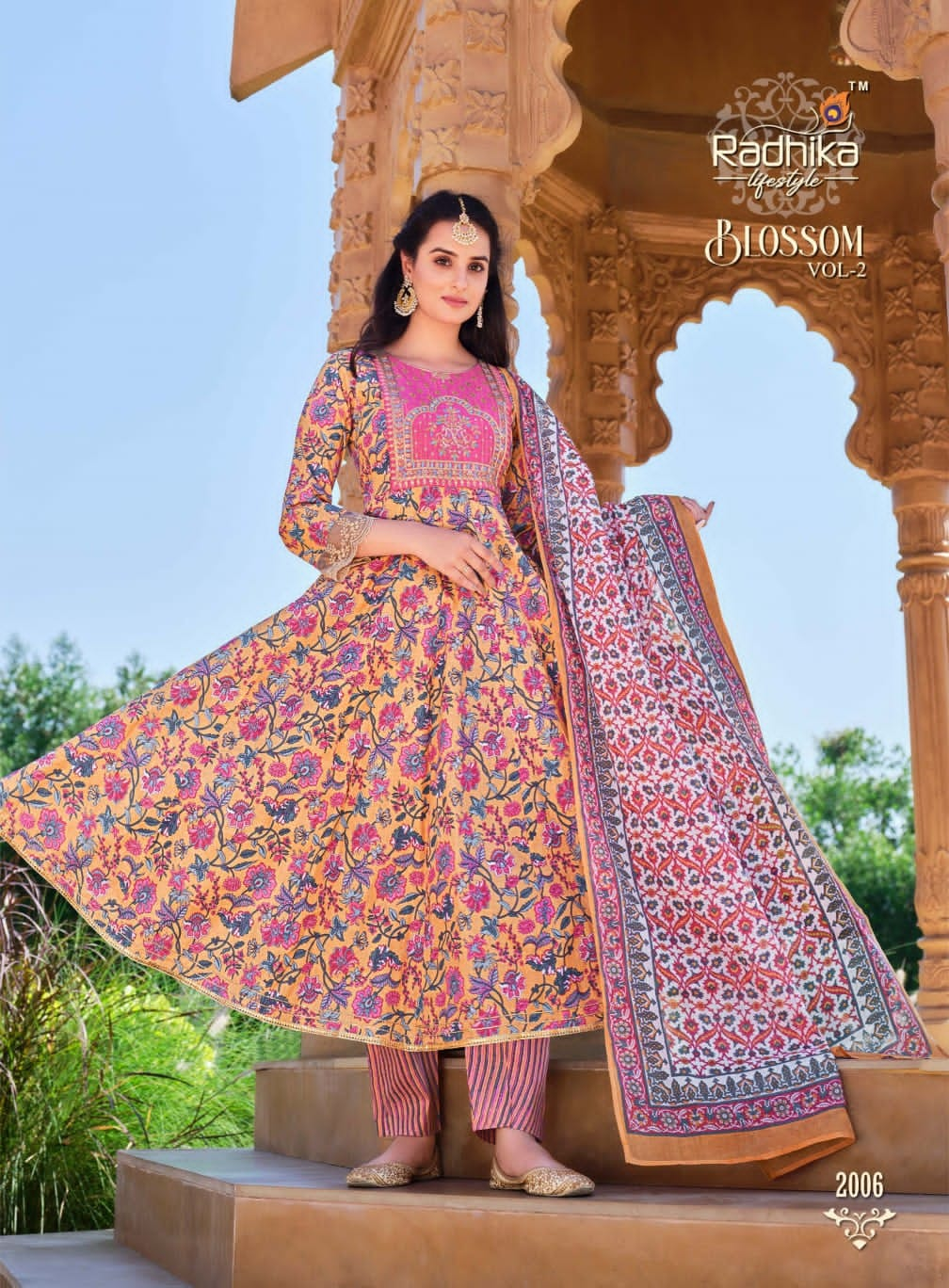 Radhika Lifestyle Blossom vol 2 Cotton Salwar Kameez Catalog collection 2