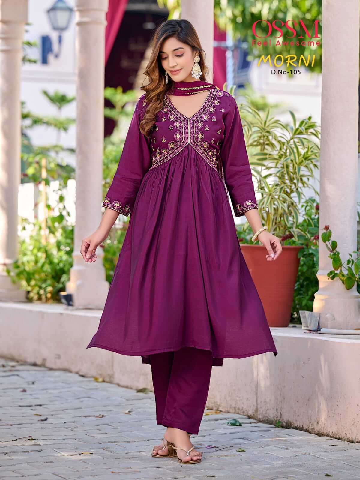 Ossm Morni Alia Embroidery Salwar Kameez Catalog collection 1
