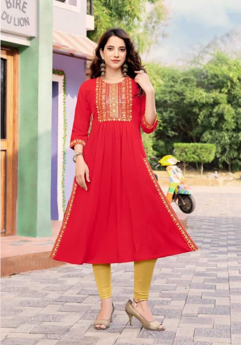 Kinti Sitara Naira Cut Kurti Catalog collection 10