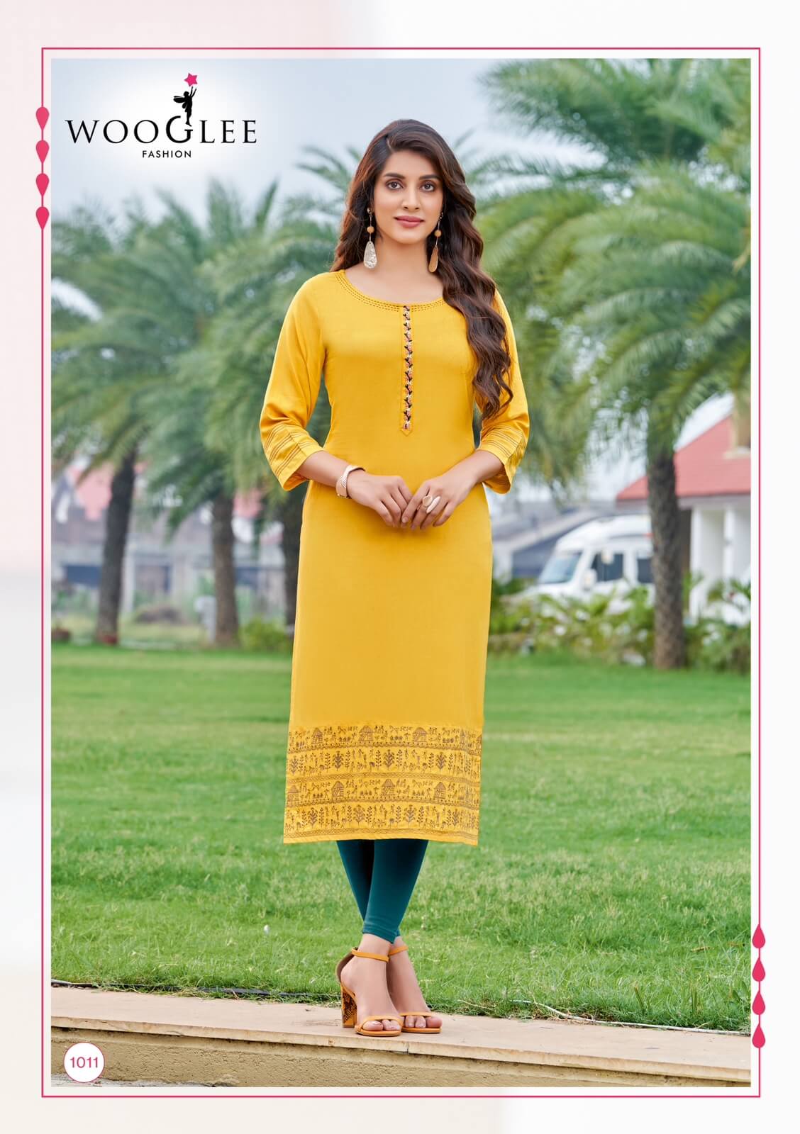 Wooglee Fashion Anurag Rayon Kurti Catalog collection 9